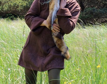 Fox headdress by Lupa - full hide red fox headdress totem dance costume for shamanic ritual and dance