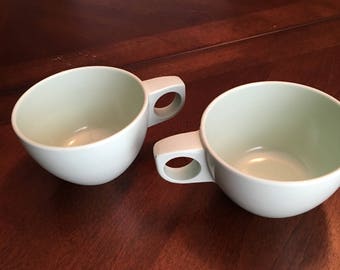 Vintage Arrowhead Envoy 300 - 2 Mint Green Cups - Melmac, Melamine