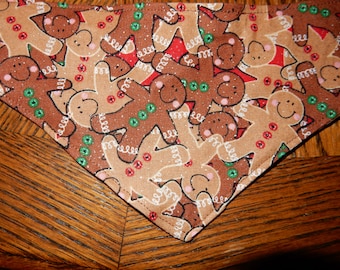Christmas bandana gingerbread for pet dog cat in extra small small/medium large/extra large