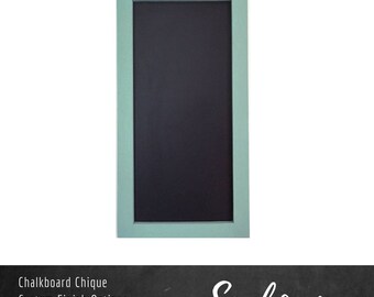 Custom Color Chalkboard | 12" x 24" | Rectangle Chalkboard with Pine Frame | Wall Mounted Chalkboard | Standard Collection