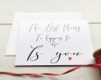 Valentine Card, Romantic Card, Romantic Valentine Card, Card for Him, Card for Her, Valentine's Day, His birthday Card, Her Birthday Card