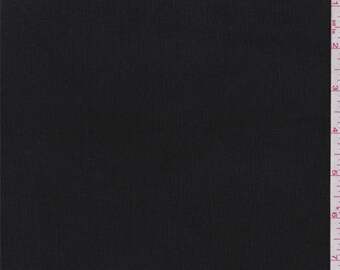 Black Stretch Corduroy, Fabric By The Yard