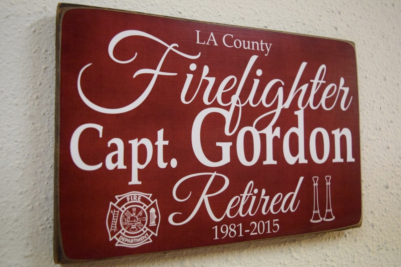 Firefighter Retirement Fireman Retirement Firefighter Gift
