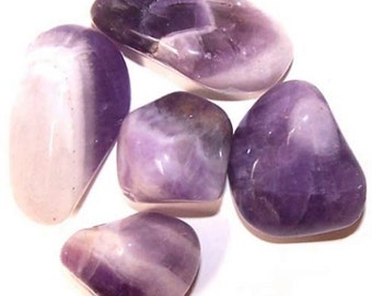 Amethyst (x 1) - semiprecious stone "rolled"