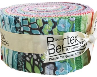Amanda Murphy Meadow Dance Pinwheel 2.5" Precut Fabric Quilting Cotton Strips Jelly Roll Benartex