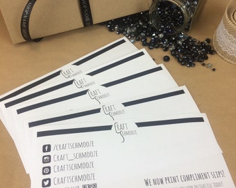 Compliment slips, business thank you, DL size, Business stationery, Thank you cards, with compliments, thank you note, compliment slip,