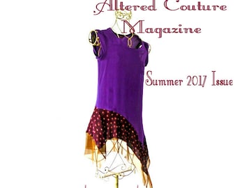 XS-M Jewel Toned Purple Silk & Amber Dress/Tunic gypsy clothing lagenlook teen dress handmade hippie boho chic wearable art