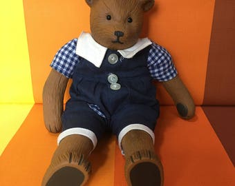 Vintage Plush Bear Dreamkid By Heidi Ott Stuffed Animal Toy Plush Body