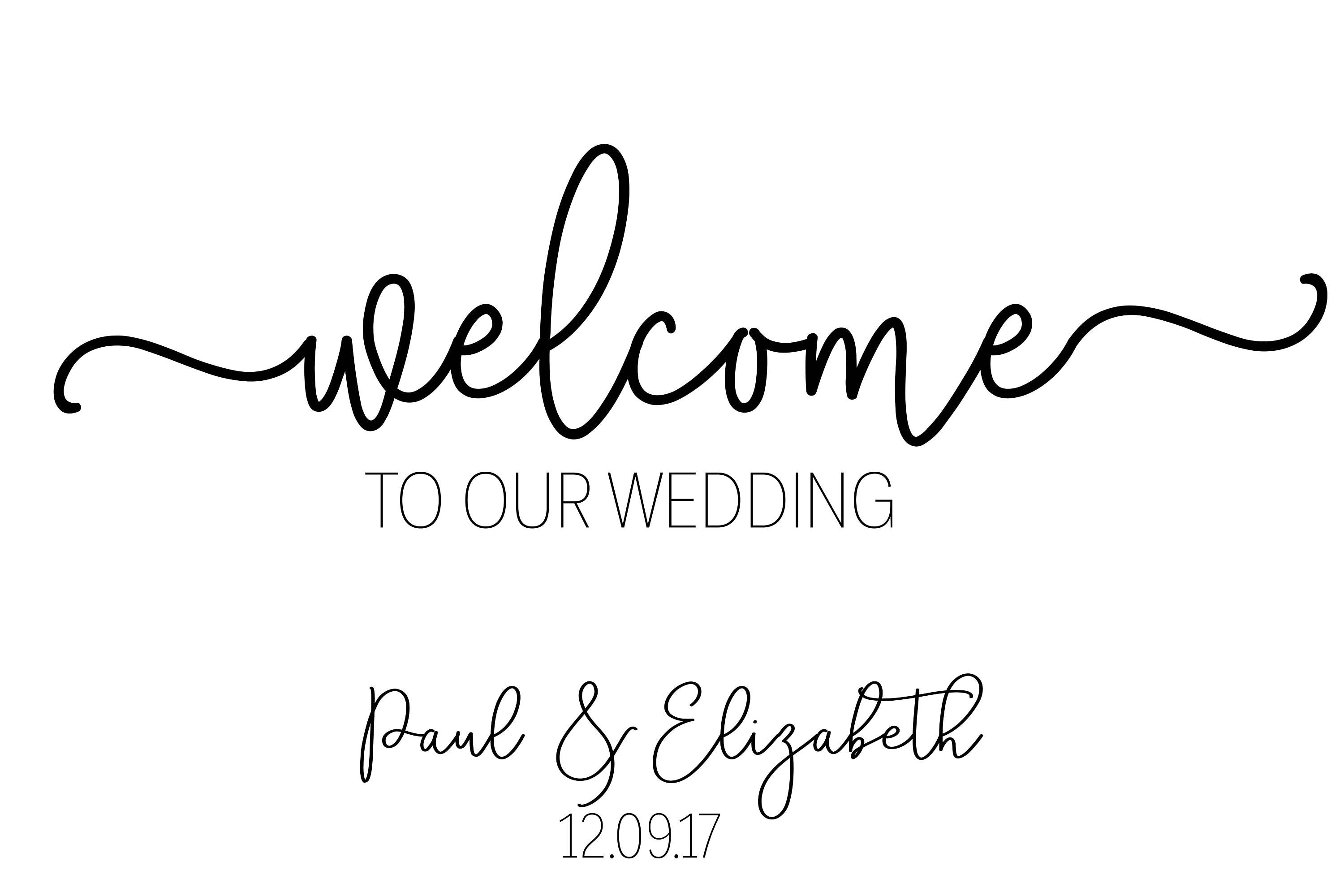 Download Wedding Welcome Sign / Welcome Wedding Sign / Modern Welcome