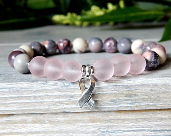 Survivor Bracelet, Survivor Jewelry, Pink Bracelet, Awareness Bracelet, Breast Cancer Survivor, Survivor Gift, Awareness Jewelry