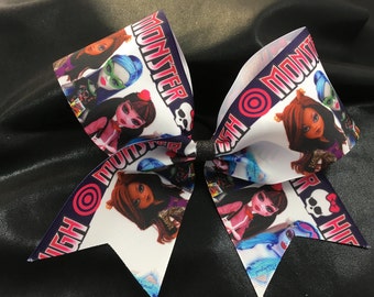 Monster high ribbon cheer bow
