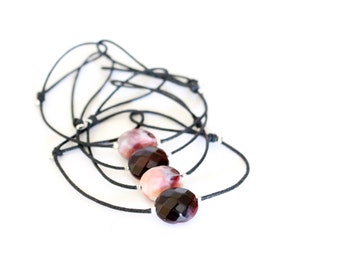 Burgundy pearl bracelet