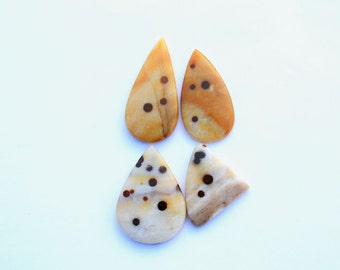Natural Polka Dot Agate mix shape loose semi precious gemstone cabochon size 26.5 To 46 mm approx wholesale gemstone