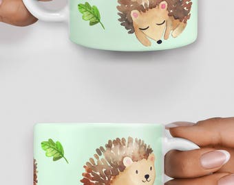 Cute hedgehogs everywhere mug - Christmas mug - Funny mug - Rude mug - Mug cup 4P106