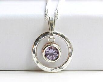 Alexandrite Necklace - Alexandrite Pendant Silver - June Birthstone - Alexandrite Jewelry Jewellery - June Pendant - June Birthday - A2