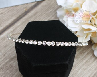 FAST SHIPPING!! Gorgeous Bridal Headband, Bridesmaid Gold Swarovski Headband, Crystal Headband, Swarovski Headband, Gold Headband