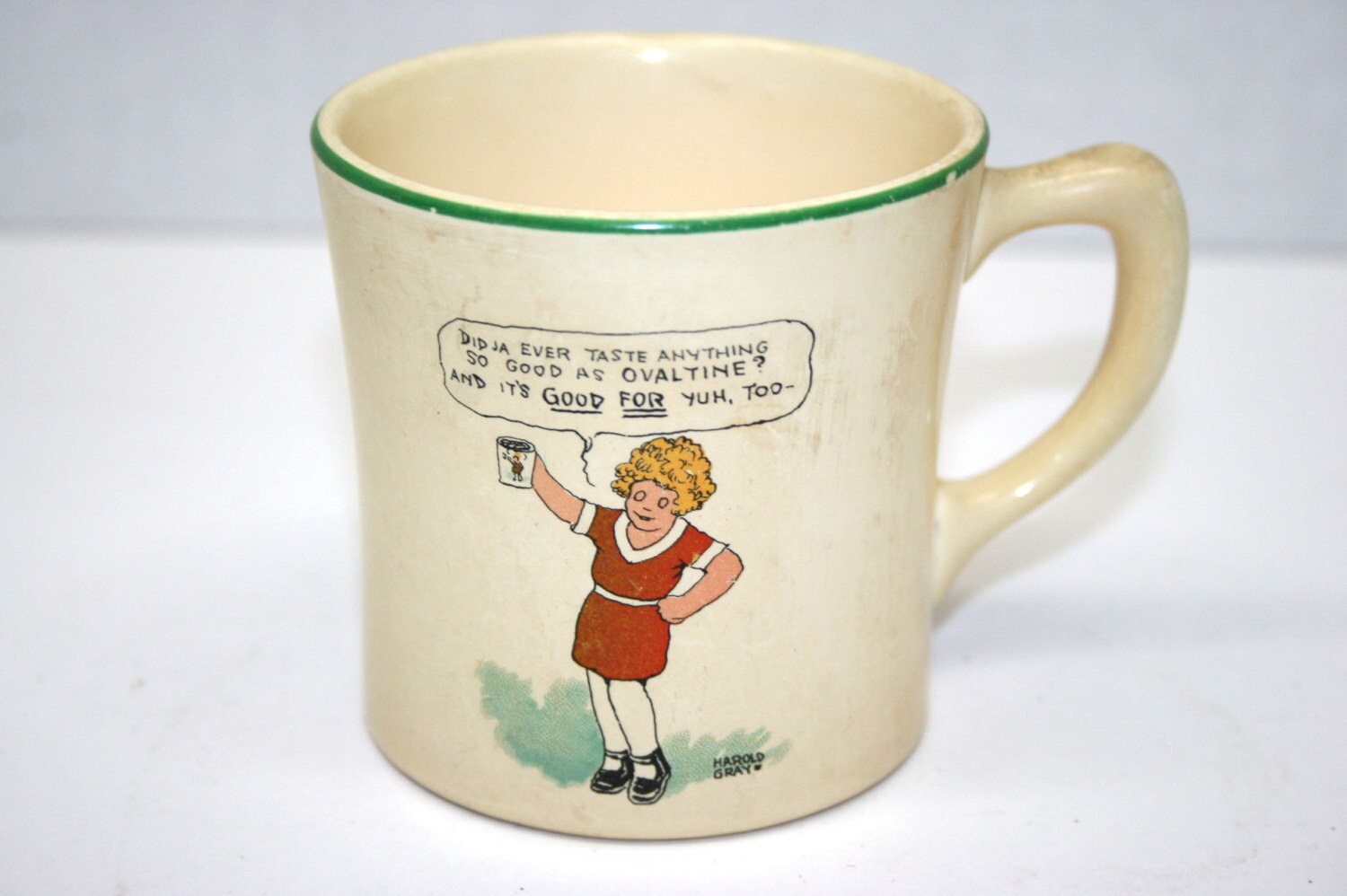 Ovaltine Little Orphan Annie Mug//Made Exclusively For