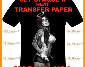 Neenah Jet Opaque II Inkjet Heat Transfer Paper - Iron On Transfer Paper for Dark Colors 100 Sheets of 8.5 X 11" FREE SHIPPING!