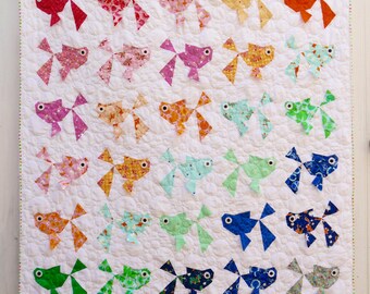 Goldie Paper Pieced quilt pattern - Instant download
