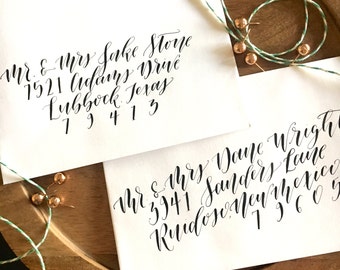 Script Envelope Calligraphy - "Holland" style