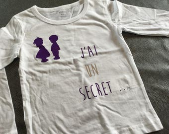 Tee shirt pregnancy announcement girl...