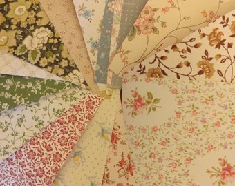 Scrap pack vintage DITSY wallpaper small pattern A5 floral
