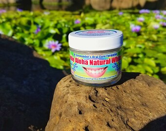 Activated Charcoal Natural Whitening Tooth Powder - Peppermint Aloha - Really works! Whiten Teeth Daily & Remove Plaque - FREE USA SHIPPING