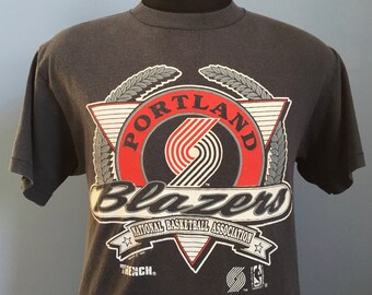 90s Vintage Portland Trailblazers 1992 NBA basketball T-Shirt - MEDIUM
