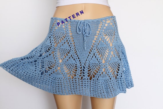 Summer skirt tutorialSkirt crochet pattern PDF Women's