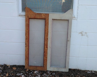 Architectural Salvage - Wooden Doors - Cabinet Doors - Salvaged Wood - Fixer Upper - Wall Decor - White Decor
