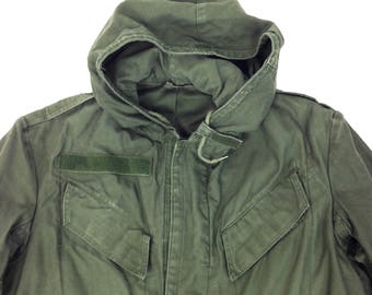 Vintage Clothing, Field Jacket L XL, Belgian Army Jacket, Olive Drab, Military Jacket, Seyntex, European Army Jacket, M64, Mens L XL