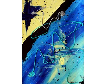 Framed Artwork | Abstract Art | Acrylic Painting | Modern Art | 13x10"