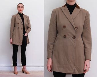90s Jil Sander Oat Wool Blazer / S