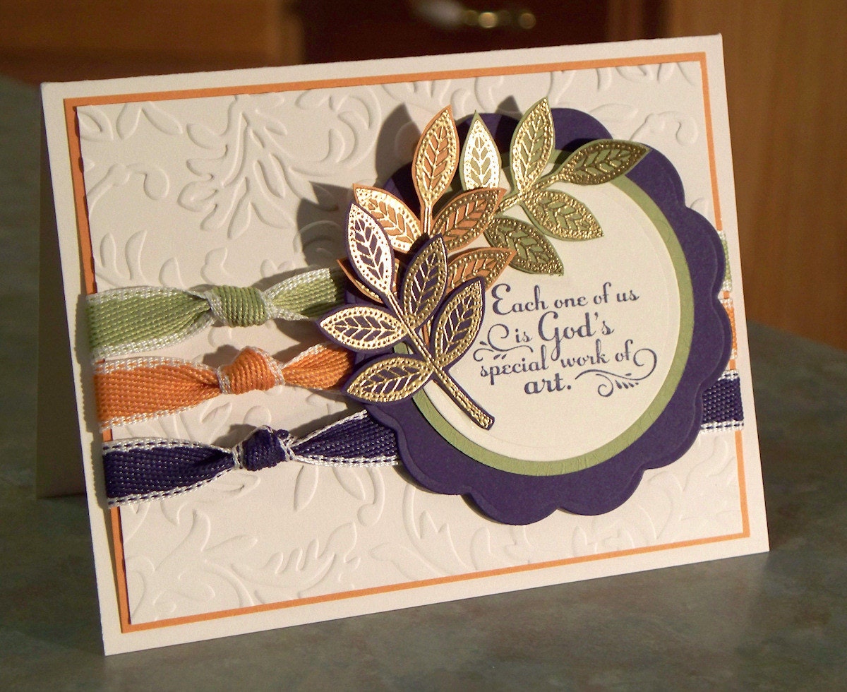 Handmade Inspirational Greeting Card 4.25 x 5.5