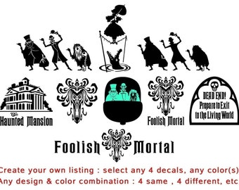 Create your own HAUNTED MANSION decal listing - 4 LOT