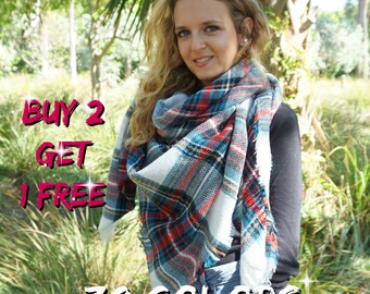 Plaid Blanket Scarf, Blanket Scarf, Tartan Plaid Scarf, Tartan Scarf, Blanket Scarf, Oversized Scarf, Oversized Blanket Scarf, Plaid Scarf