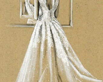 wedding dress drawingimage