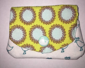 Fabric Money and Card Pouch