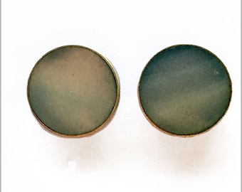 Sterling Silver Disc Earrings