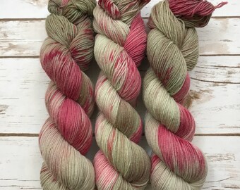 Sockyarn 4-ply, fingering, 100g, handdyed