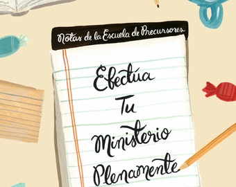 Wire Bound Notebook - Efectua Tu Ministerio Plenamenta 2 Timoteo 4:5 - Escuelas de Precursores, JW Gift, Pioneer Gift, Testigos De Jehova