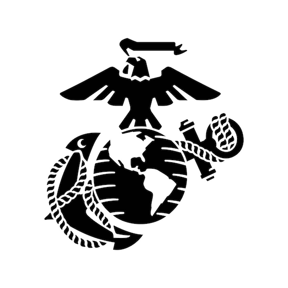 Eagle Globe Anchor USMC Marine Corps SVG Cricut Silhouette dxf