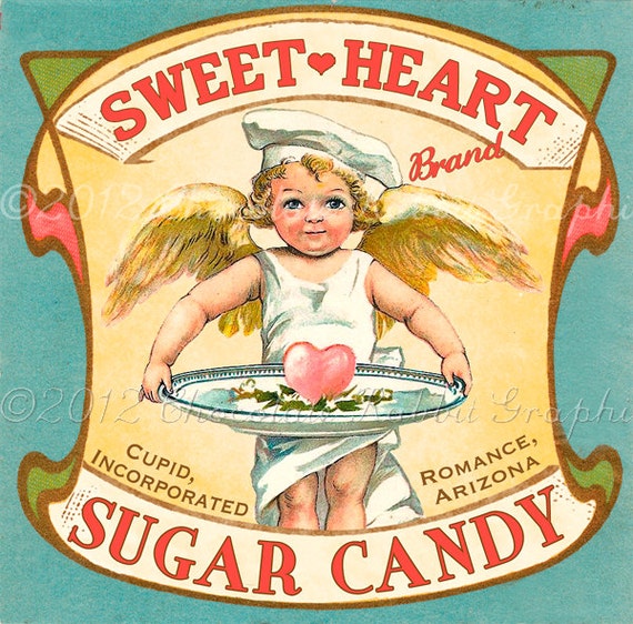 Valentine's day candy labels