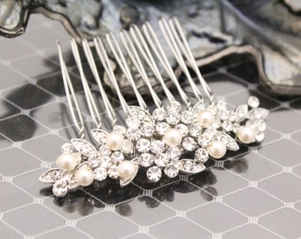 Bridesmaid hair comb Wedding comb,Pearl Bridal hair comb,Vintage inspired Wedding hair comb,Wedding hair accessories,Wedding hair piece,comb