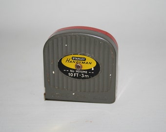 Vintage Stanley Handyman Mesuring Tape 3m 10ft Retro Crafts Hand Tool Retro