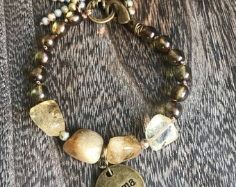 Energy bracelet, citrine bracelet