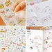 Cochonn Stickers v1, Kawaii Korean Stickers, Cute Planner Stickers, Kawaii deco sticker, 6 in 1 per pack