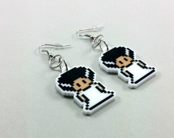 Bride of Frankenstein Earrings - Bride of Frankenstein Jewelry - Horror Earrings - Horror Jewelry - Horror Wedding