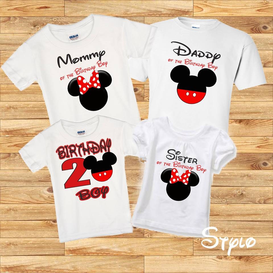 Download Mickey Mouse Family shirts birthday boy Mickey mouse