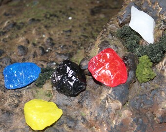 Power Rangers Dino Thunder Dino Gems Red Blue Yellow Black White